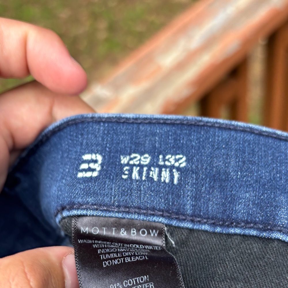 Mott & Bow Men's Skinny Jeans - Dark Blue